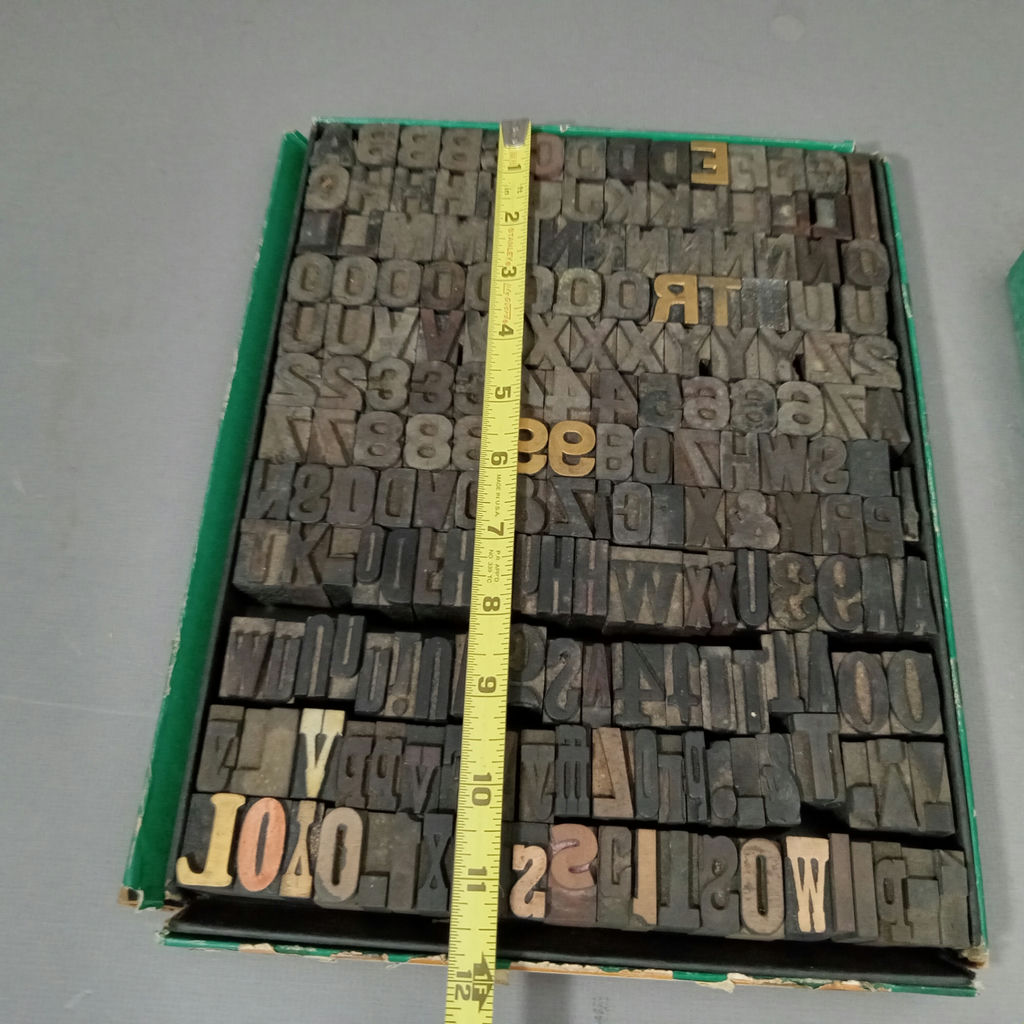 Antique Letterpress Type Blocks - All Wood - image 3 of 8