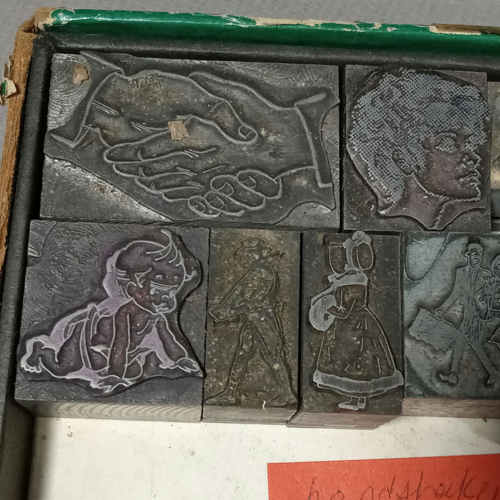 Antique Lead Letterpress Blocks - image 3 of 12