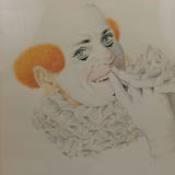 Ben Black Framed Clown Art - thumbnail 1 of 15