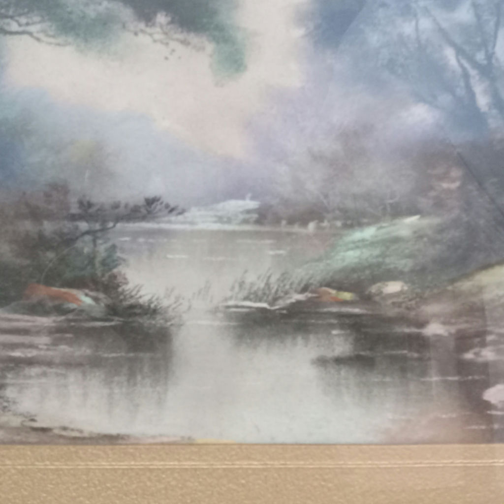 Antique Framed Pastel Landscape - image 3 of 7
