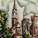 Philip Hicken Signed Serigraph & Watercolor - thumbnail 9 of 11