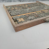 Antique Hamilton Printer's Letterpress Tray & Type - thumbnail 8 of 9
