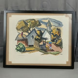 Philip Hicken Signed Serigraph & Watercolor - thumbnail 3 of 11