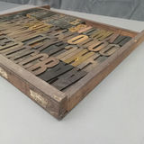 Antique Hamilton Printer's Letterpress Tray & Type - thumbnail 8 of 9