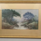 Antique Framed Pastel Landscape - thumbnail 2 of 7