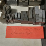 Antique Lead Letterpress Blocks - thumbnail 9 of 12