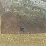 Antique Framed Pastel Landscape - thumbnail 4 of 7