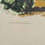 Philip Hicken Signed Serigraph & Watercolor - thumbnail 4 of 11