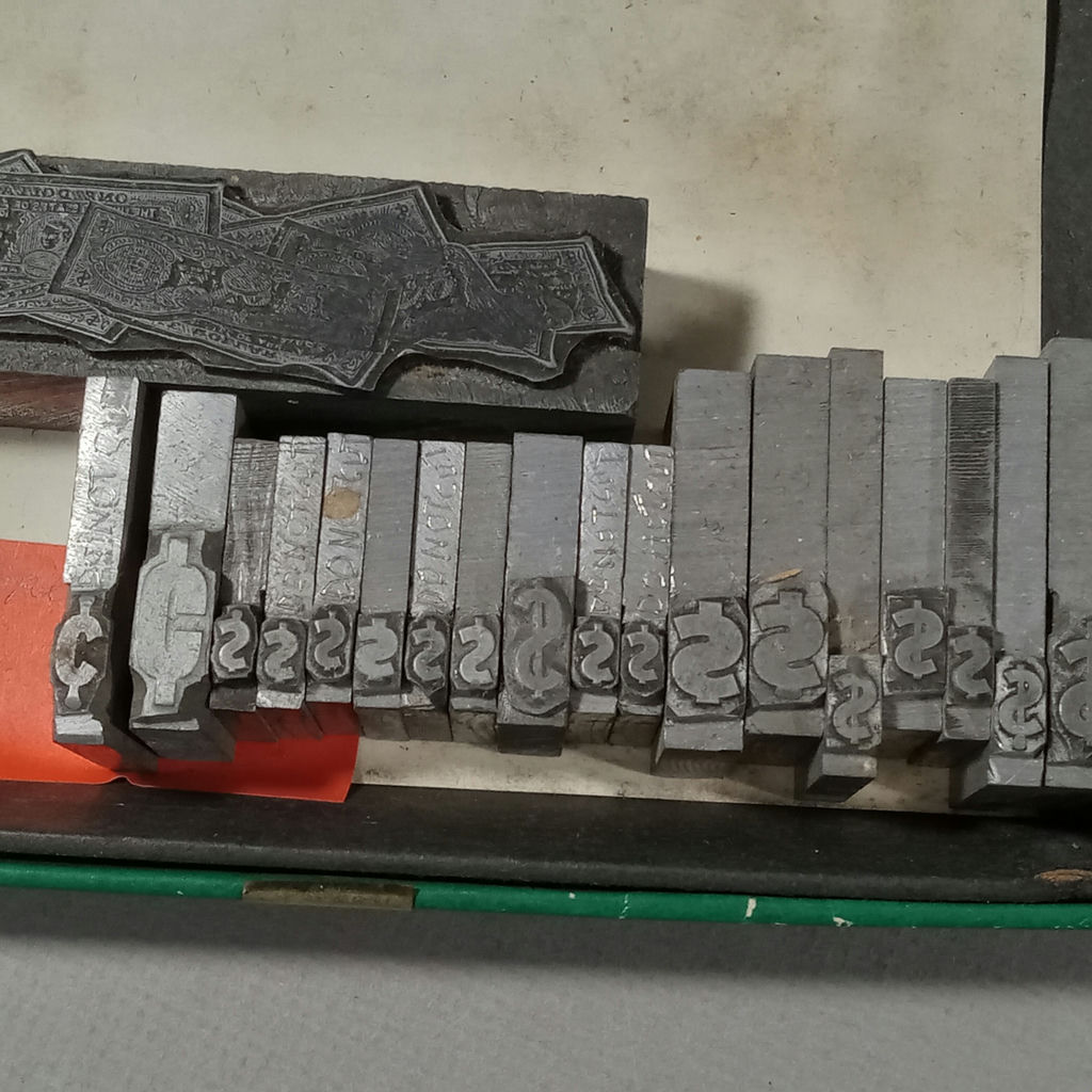 Antique Lead Letterpress Blocks - image 11 of 12