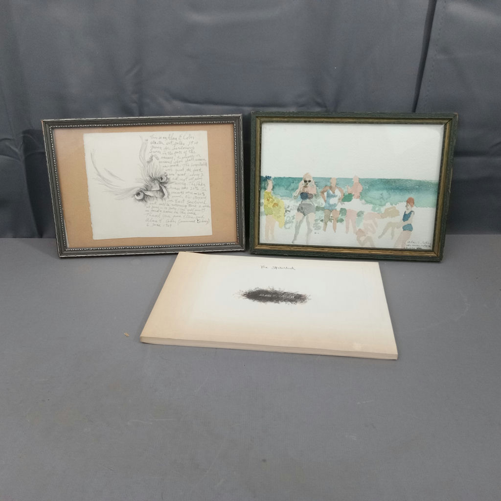 Alan Cober Framed Art & Signed Book - image 2 of 16