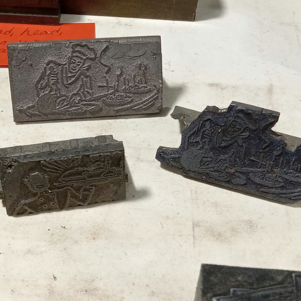Antique Lead Letterpress Blocks - image 6 of 12