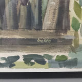 Philip Hicken Framed Acrylic on Paper - thumbnail 3 of 7