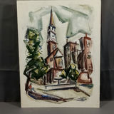 Philip Hicken Signed Serigraph & Watercolor - thumbnail 8 of 11