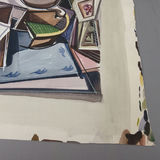 Cubist Still Life Watercolor on Paper - thumbnail 3 of 4