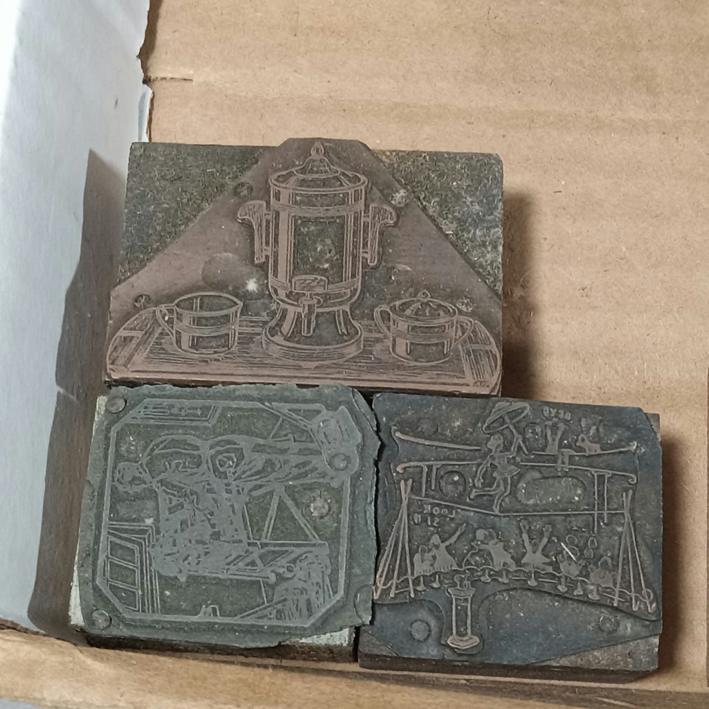 Antique Metal & Wood Letterpress Blocks - image 5 of 17