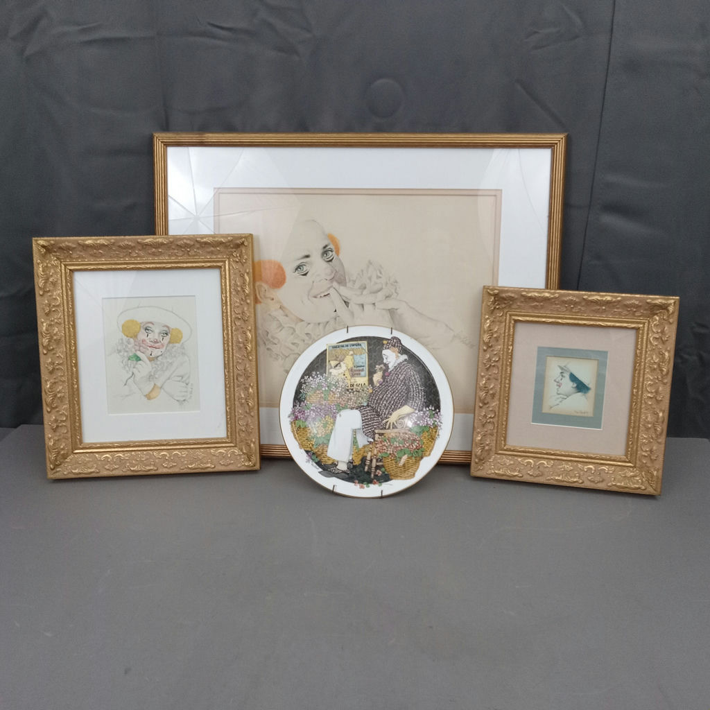 Ben Black Framed Clown Art - image 2 of 15
