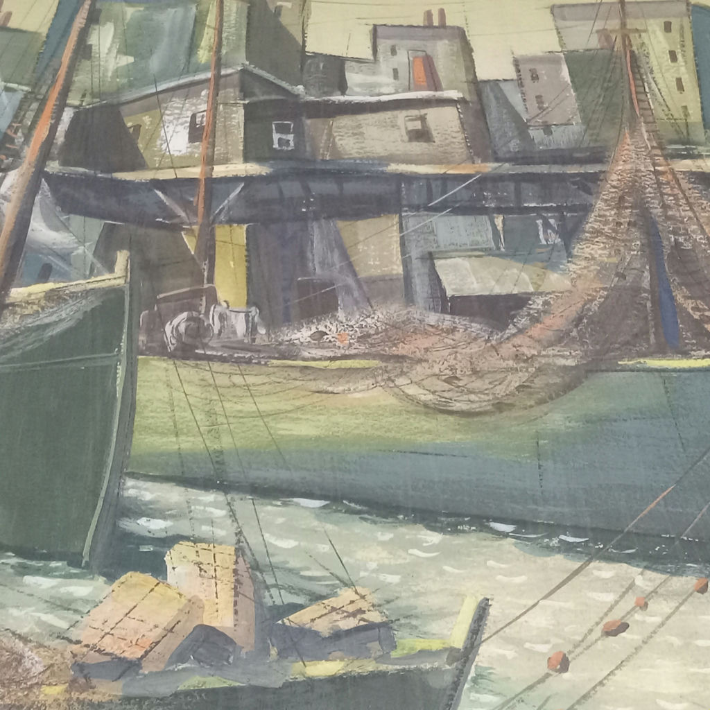 Philip Hicken Framed Acrylic on Paper - image 6 of 7