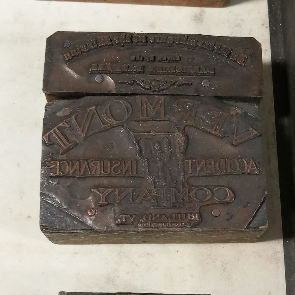 Antique Metal & Wood Letterpress Blocks - image 11 of 13