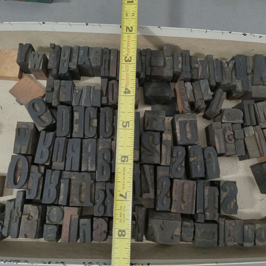 Antique Letterpress Type Blocks - All Wood - image 8 of 8
