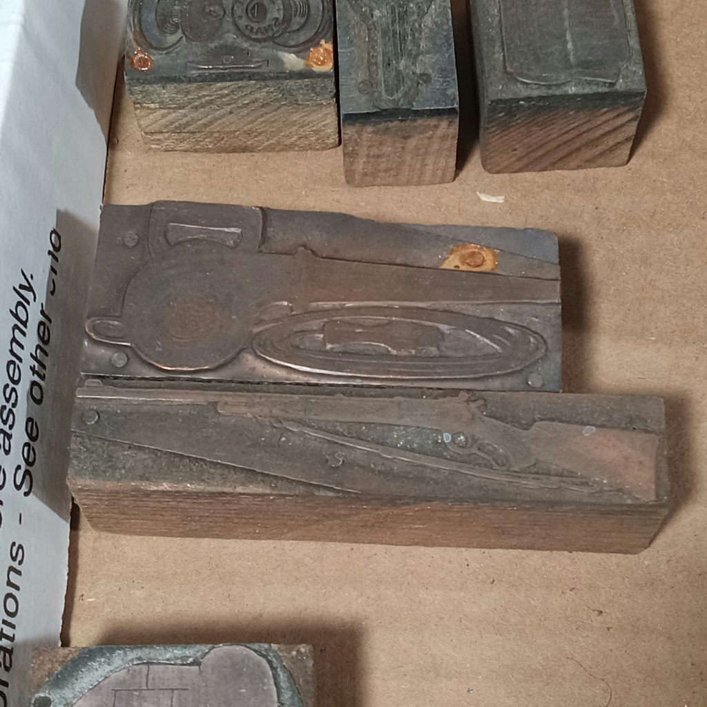 Antique Metal & Wood Letterpress Blocks - image 3 of 17