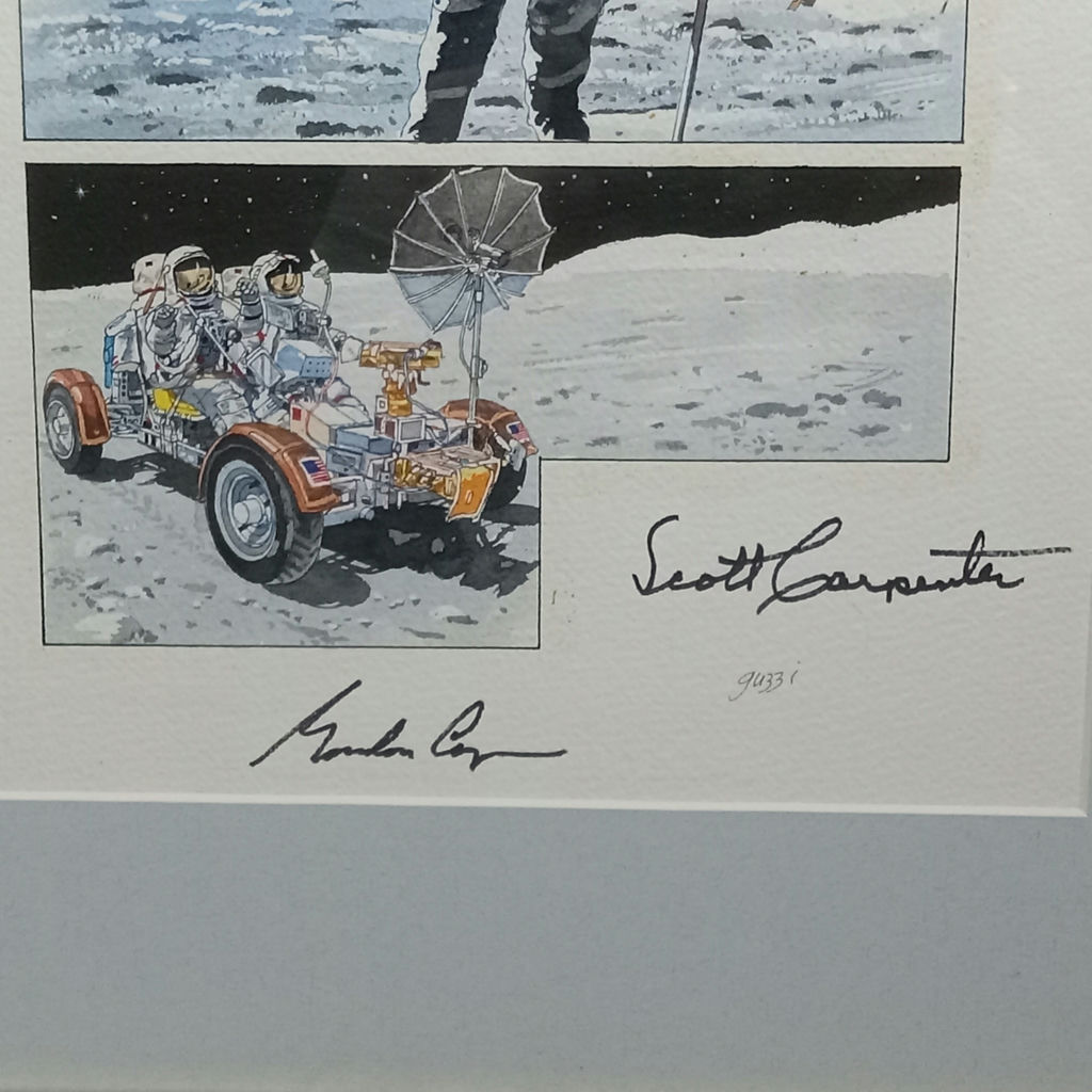 George Guzzi Framed Illustration / Astronaut Autographs - image 6 of 10