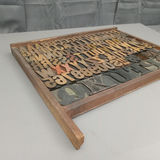 Antique Hamilton Printer's Letterpress Tray & Type - thumbnail 2 of 8