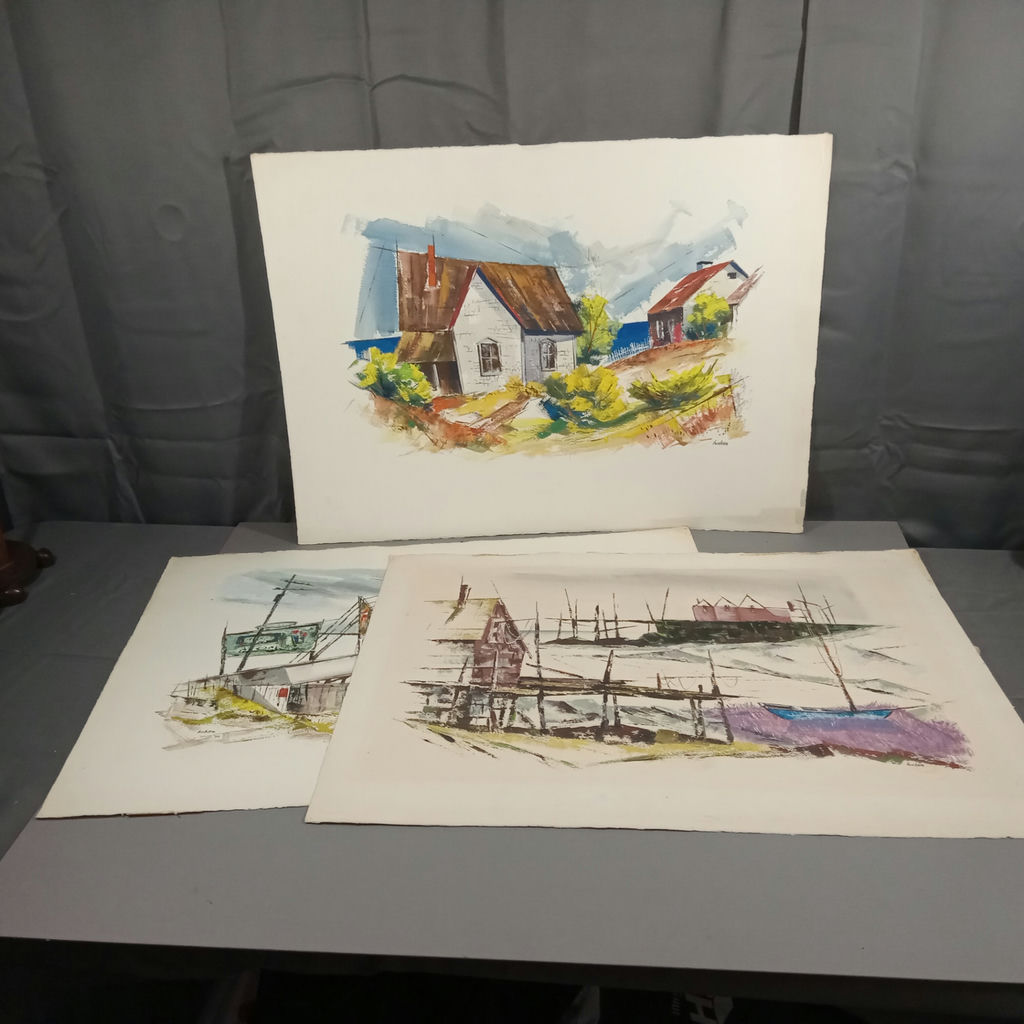 Philip Hicken Signed Beach Art - image 2 of 13