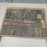Antique Hamilton Printer's Letterpress Tray & Type - thumbnail 1 of 10