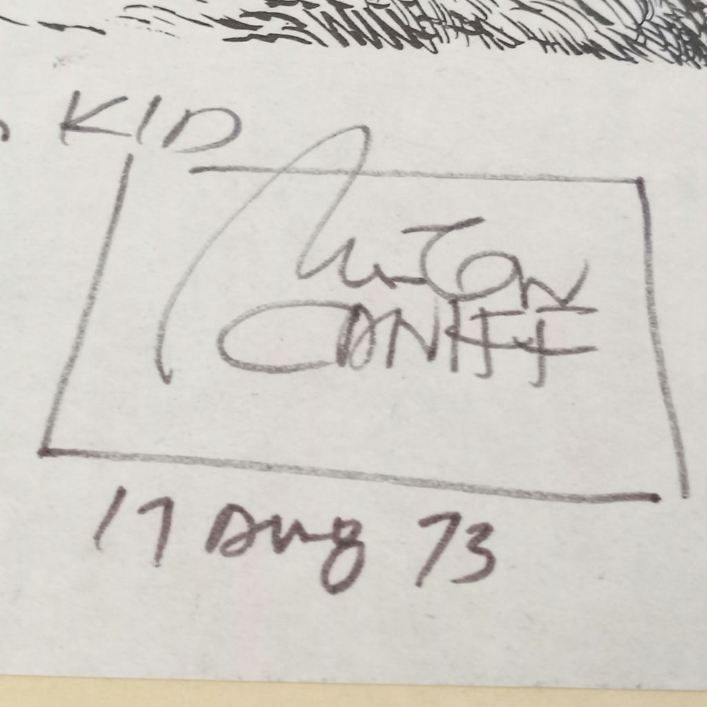 Milton Caniff Sketch & Poem - image 5 of 6