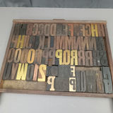 Antique Hamilton Printer's Letterpress Tray & Type - thumbnail 1 of 9
