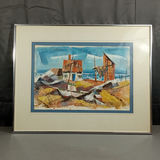 Philip Hicken Framed Beach Shack Scene - thumbnail 2 of 6