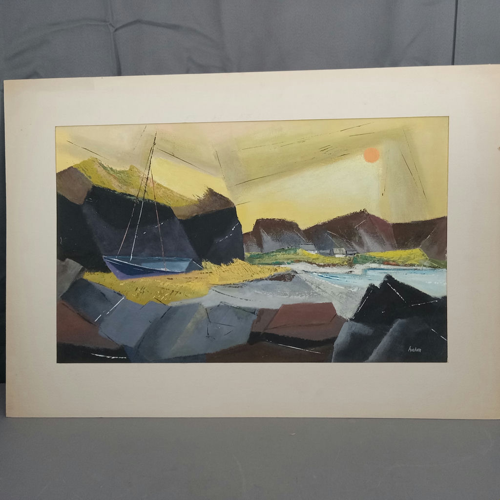 Philip Hicken Acrylic on Paper Beach Scenes - image 3 of 10