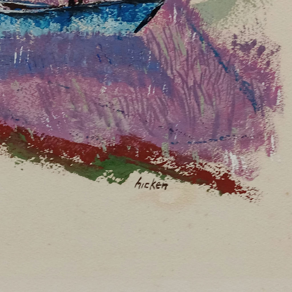 Philip Hicken Signed Beach Art - image 7 of 13