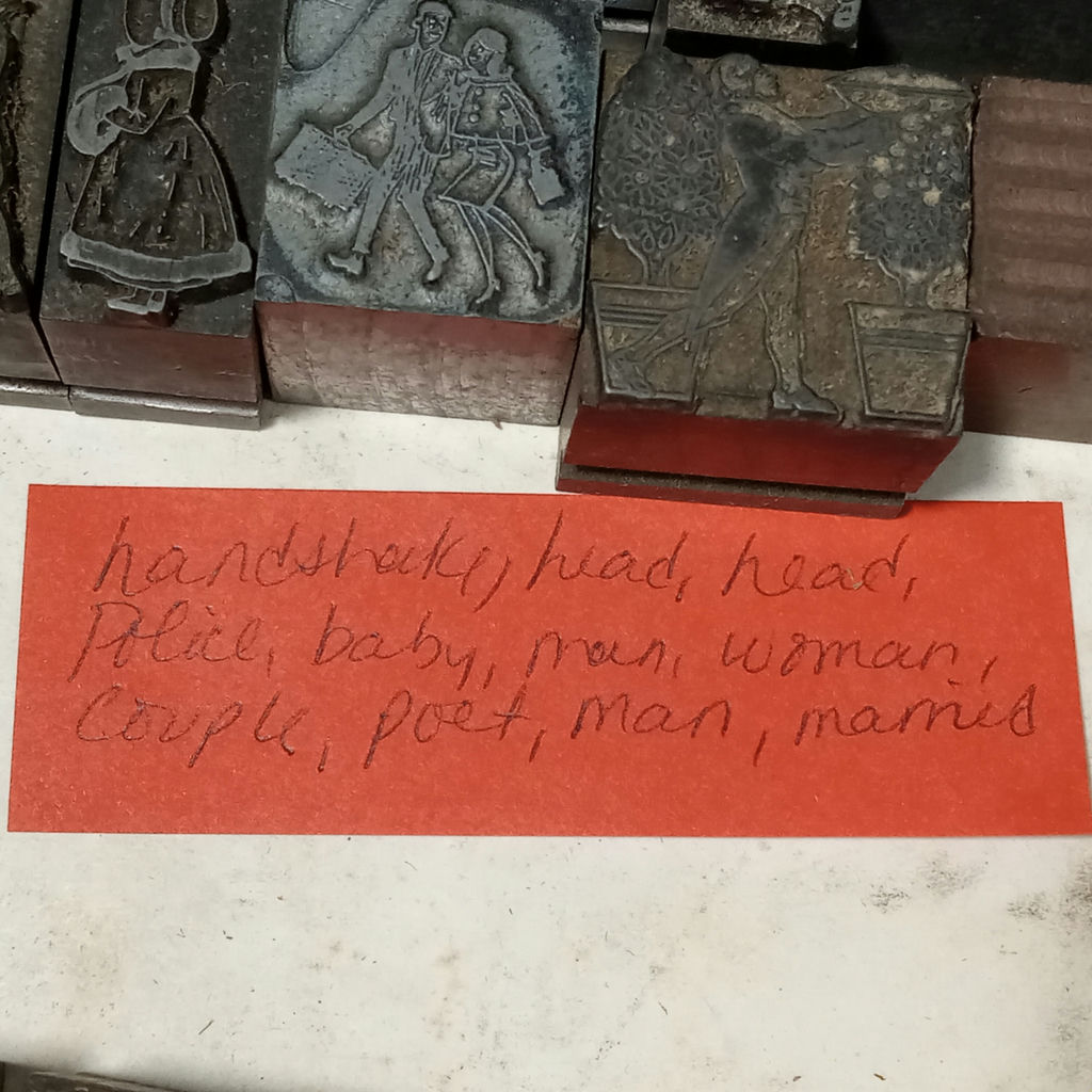 Antique Lead Letterpress Blocks - image 5 of 12