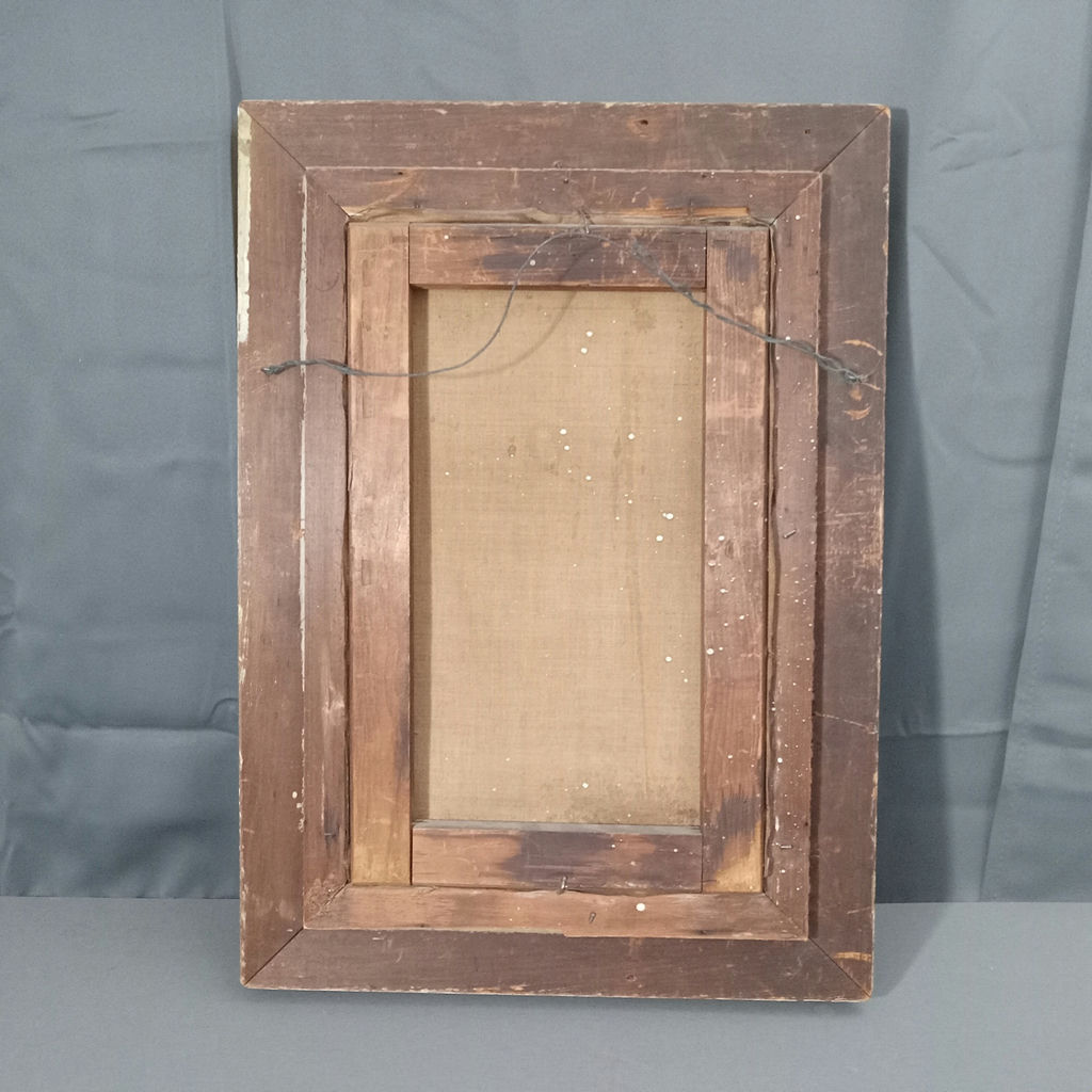 Antique Framed Portrait of a Young Girl - image 7 of 8