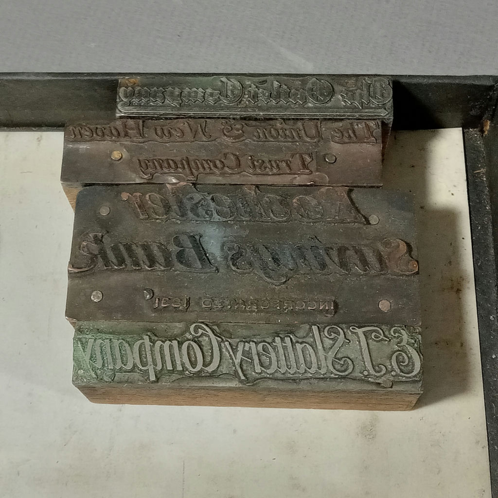 Antique Metal & Wood Letterpress Blocks - image 8 of 13