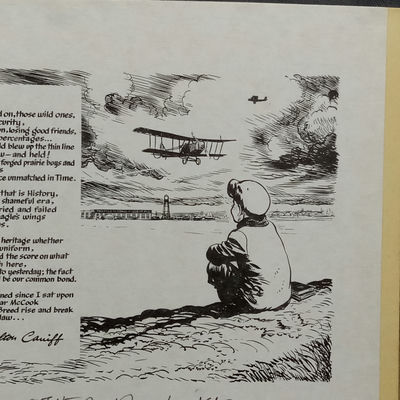 Milton Caniff Sketch & Poem - Image 1 of 6