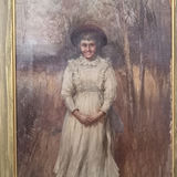 Antique Framed Portrait of a Young Girl - thumbnail 1 of 8