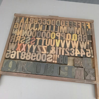 Antique Hamilton Printer's Letterpress Tray & Type - Image 1 of 8