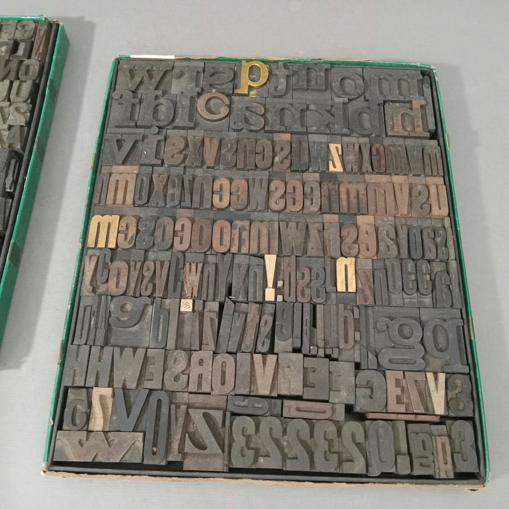 Antique Letterpress Type Blocks - All Wood - image 4 of 8