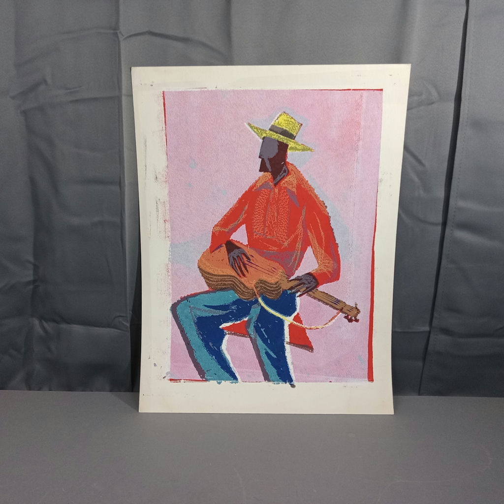 Guitar Player Screen Print - image 2 of 4
