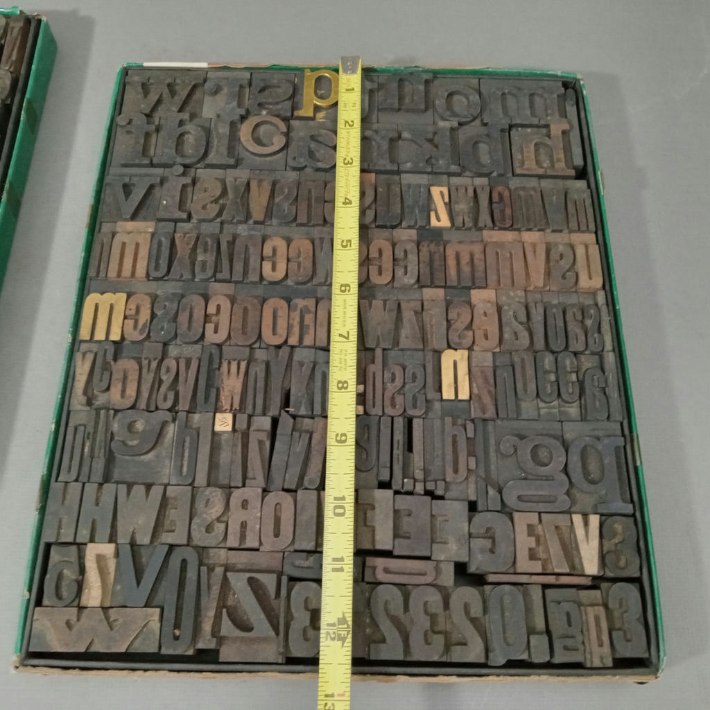 Antique Letterpress Type Blocks - All Wood - image 5 of 8