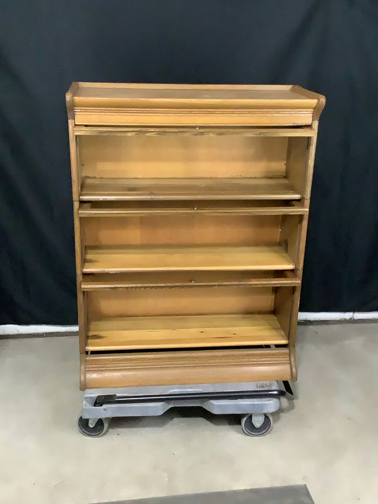 Antique 3-Section Barrister Bookcase - image 4 of 4
