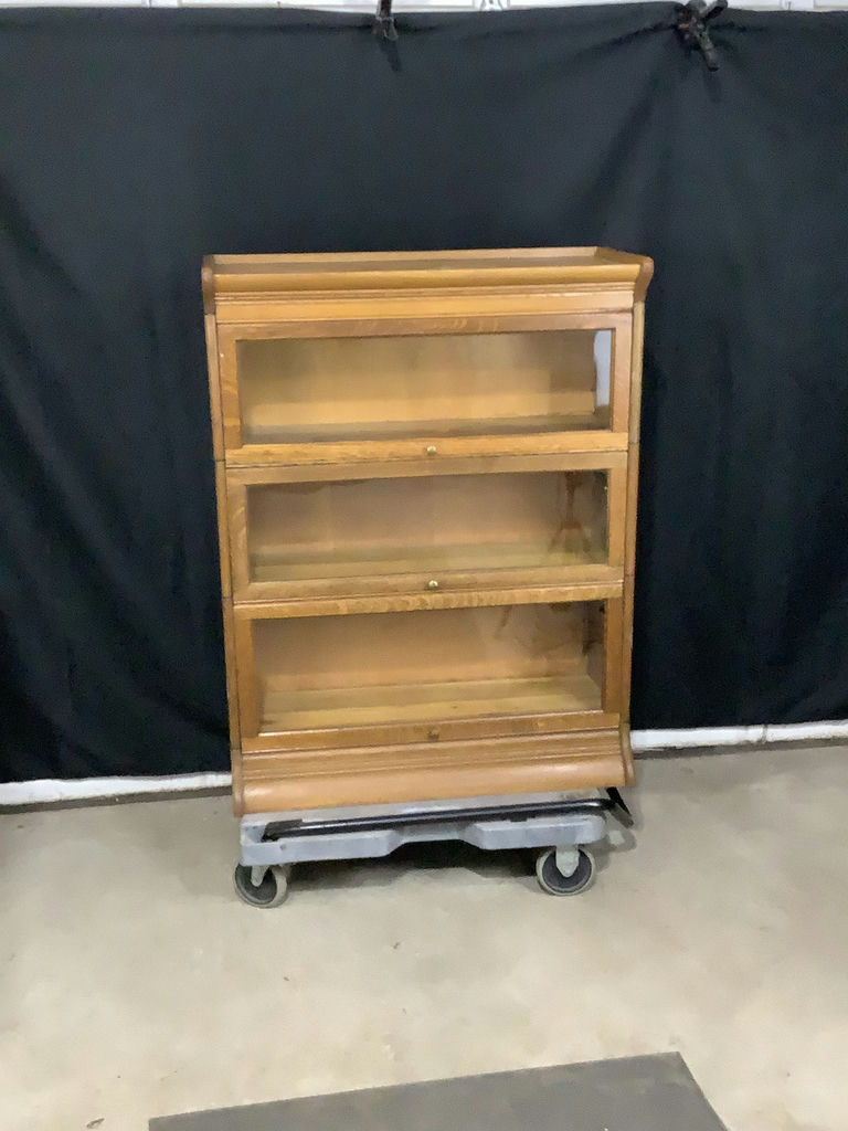 Antique 3-Section Barrister Bookcase - image 1 of 4