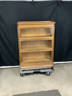 Antique 3-Section Barrister Bookcase - Image 1 of 4
