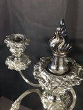 Ornate Silver Plate Candelabra - thumbnail 7 of 9