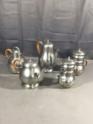 Queen Art Pewter Tea Set - Image 1 of 11