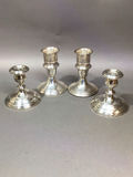 Gorham Sterling Short Candle Holders (27.1+dwt) - thumbnail 1 of 15