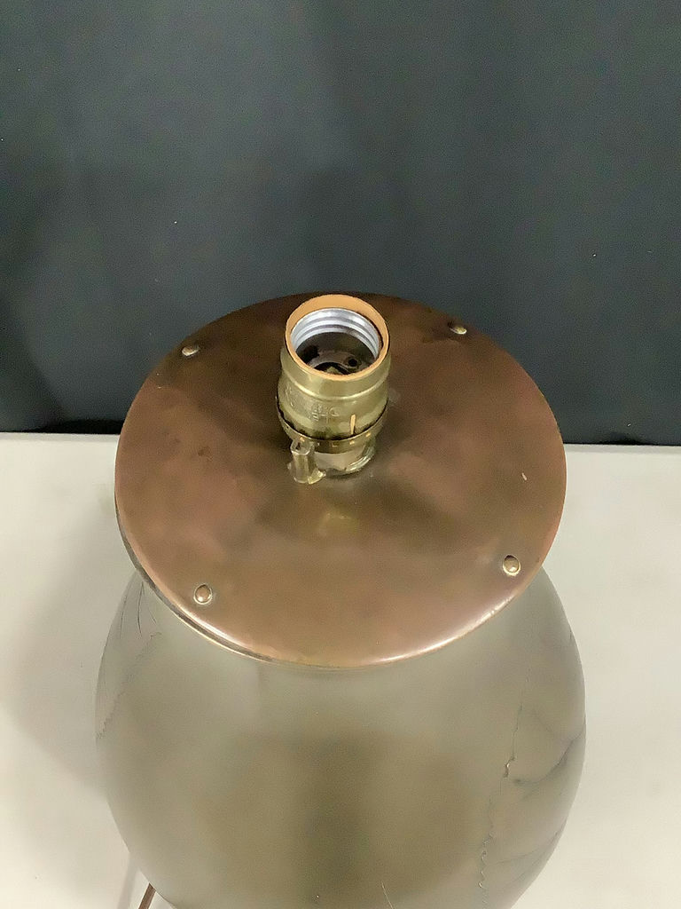 Vintage Brass & Copper Lamp - image 8 of 13