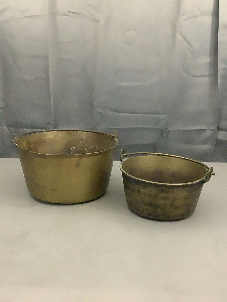 Antique Brass Pots - image 1 of 7